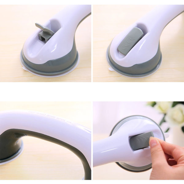 Bathroom Grab Bar with Suction Cup Handles 2