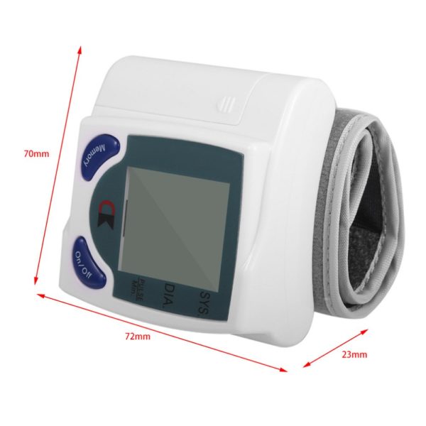 Automatic Digital Wrist Blood Pressure Monitor for Measuring Heart Beat Pulse Rate DIA Health Care Sphygmomanometer Tonometer 5